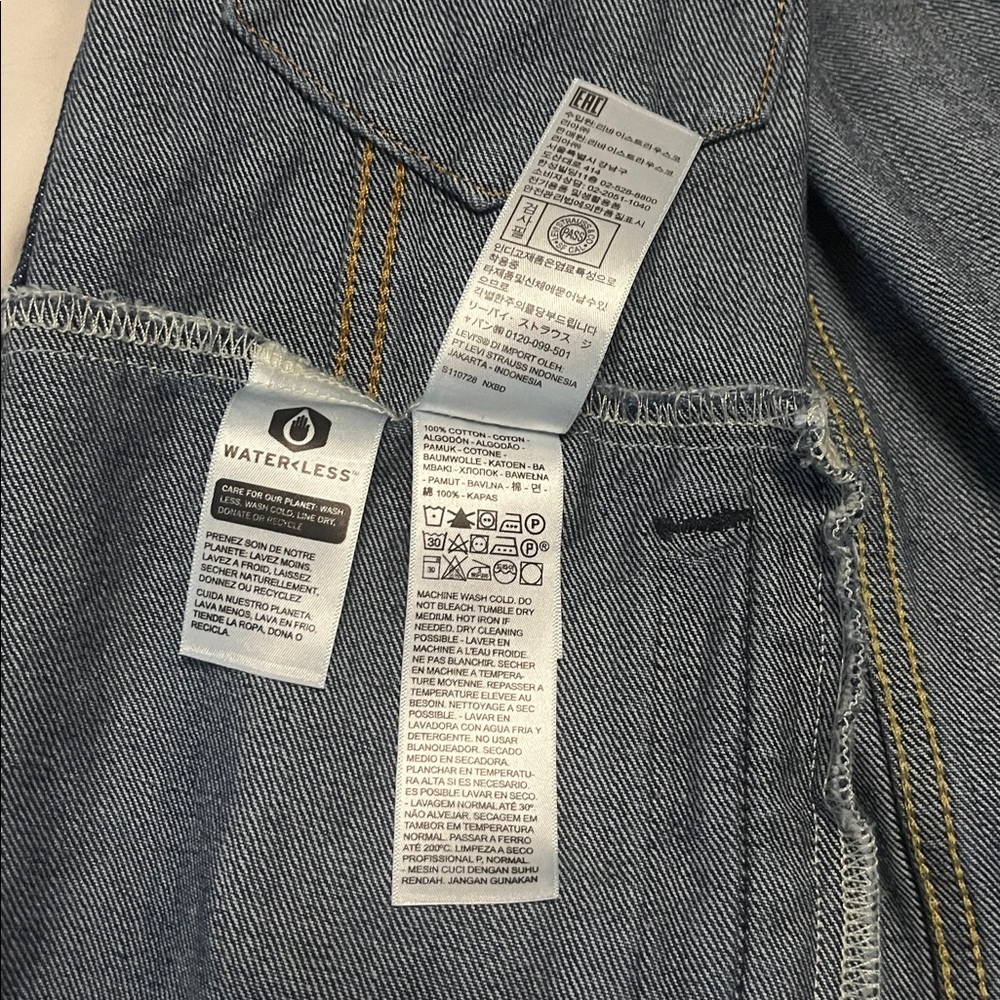 Levi's Women's Dark Blue Jean Jacket size medium - Picture 5 of 5